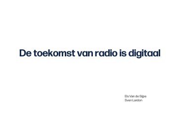 De toekomst van radio