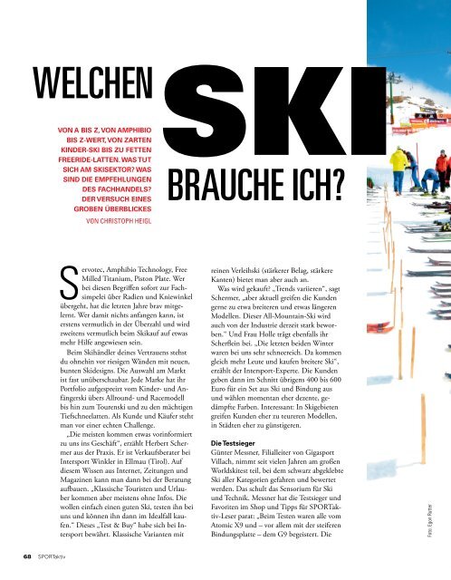 SPORTaktiv Winterguide 2019