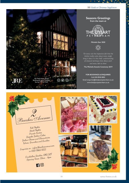 Surrey Homes | SH62 | December 2019 | Guide to Christmas supplement inside