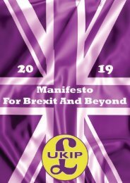 UKIP Manifesto 2019