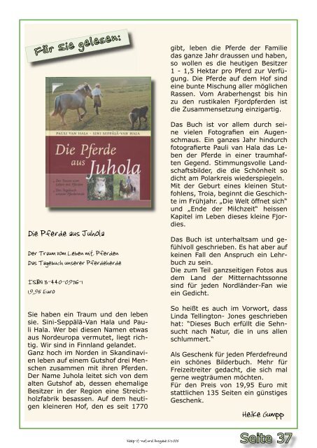 Der Reiter formt das Pferd. - himmelsstern.de