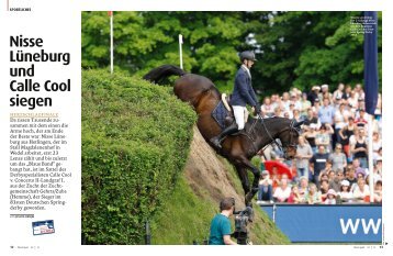 Nisse Lüneburg und Calle Cool siegen - Pferd+Sport