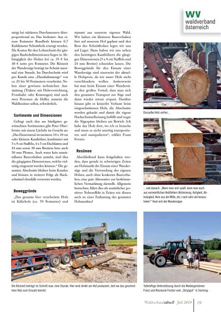 Waldverband Aktuell - Ausgabe 2019-03