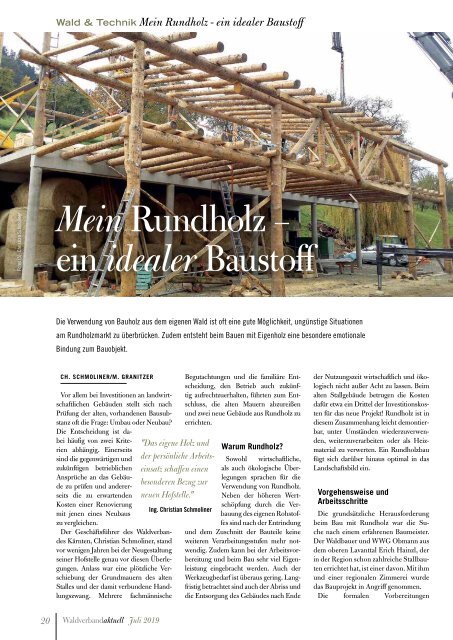 Waldverband Aktuell - Ausgabe 2019-03