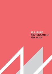 125 Jahre Ärztekammer für Wien - Festschrift