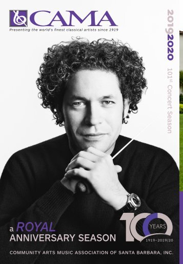 Wednesday, December 11, 2019—Pamela Frank, violin and Stephen Prutsman, piano play Bach's Complete Sonatas for Violin and Keyboard—CAMA's Masterseries at The Lobero Theatre, Santa Barbara, California