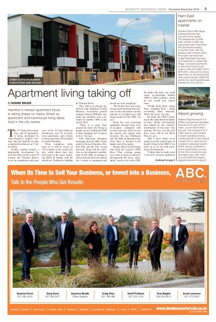 Waikato Business News November/December 2019