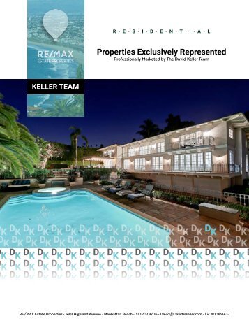 Team Keller Properties Exclusively Represented and Marketed by David Keller and Mia Ellison