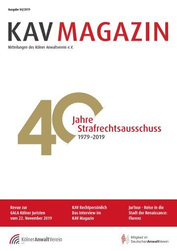 KAV MAGAZIN, Ausgabe 4/2019