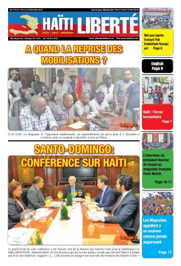 Haiti Liberte 4 Decembre 2019