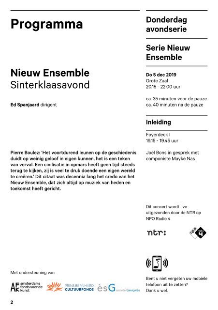 2019 12 05 Nieuw Ensemble