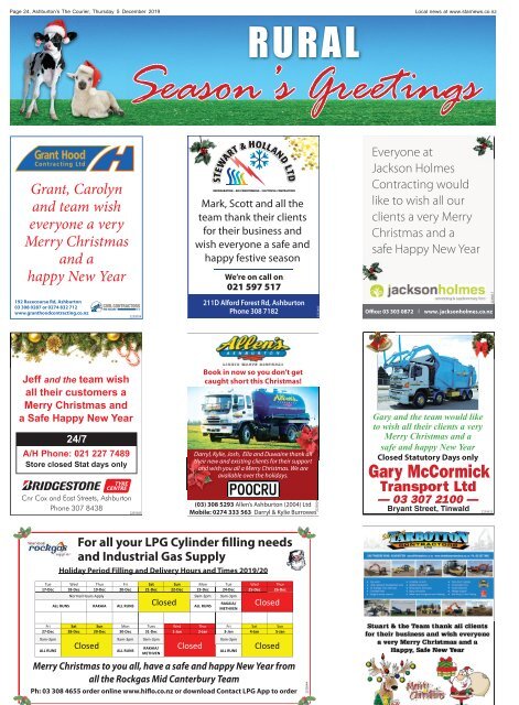 Ashburton Courier: December 05, 2019