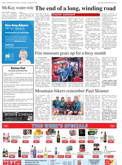 Ashburton Courier: December 05, 2019