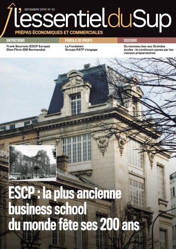 L'Essentiel Prépas n°33 - Décembre 2019 