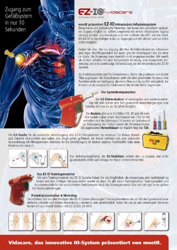 Flyer zum Vidacare EZ-IO - meetB Gesellschaft für Medizintechnik ...