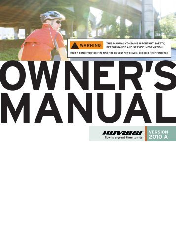 Novara Owners Manual - REI.com