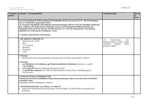 Vertrag zur Versorgung im Fachgebiet der Gastroenterologie in ...