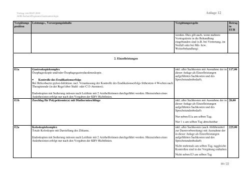 Vertrag zur Versorgung im Fachgebiet der Gastroenterologie in ...