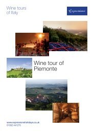 Wine tour of Piemonte 2020