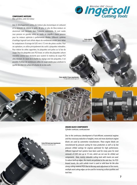 USINAGE DE L'ALUMINIUM ALUMINUM MACHINING - Ingersoll IMC