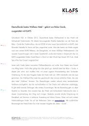 Download als PDF - Klafs Saunabau GmbH & Co. KG