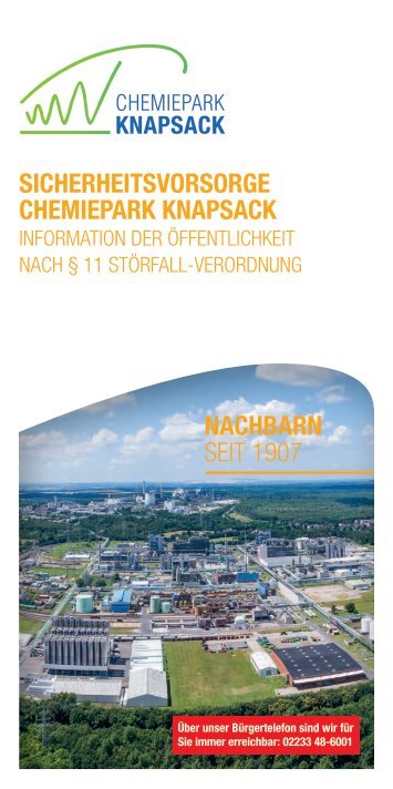 Sicherheitsvorsorge Chemiepark Knapsack