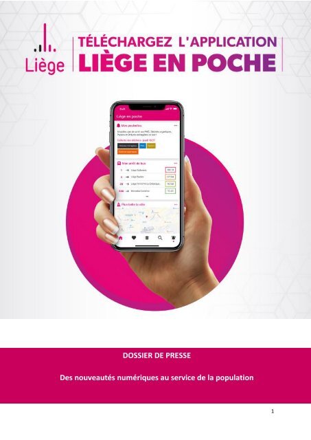 Lancement de nouveautés numériques dont l'application Liège en Poche