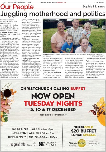 Selwyn Times: December 11, 2019