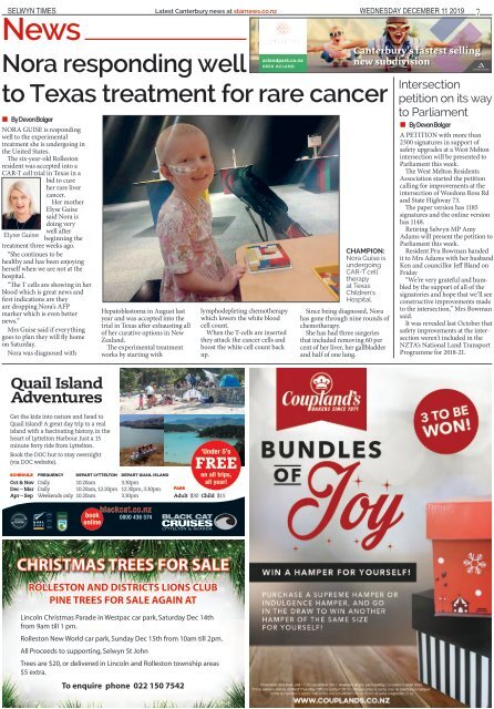 Selwyn Times: December 11, 2019