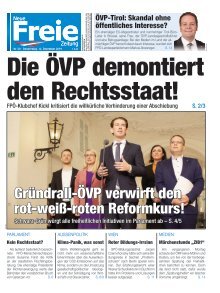 Die ÖVP demontiert den Rechtsstaat!