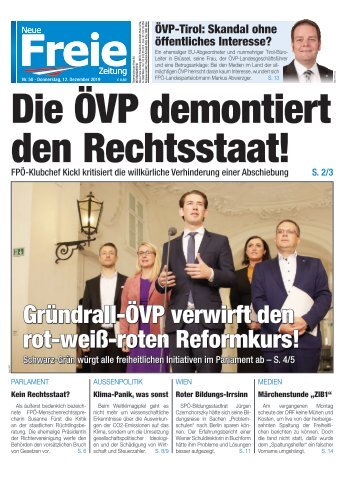 Die ÖVP demontiert den Rechtsstaat!