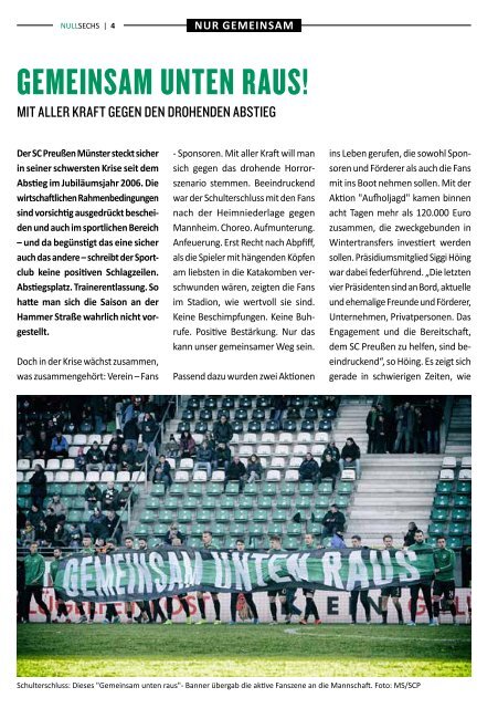 nullsechs Stadionmagazin - Heft 6 2019/20
