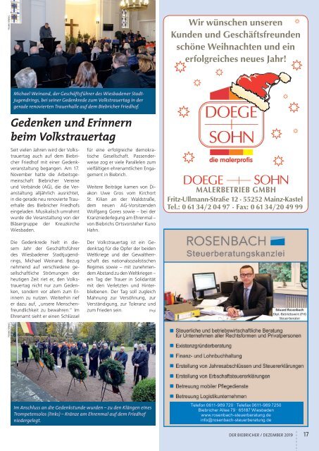 DER BIEBRICHER, Nr. 337, Dezember 2019