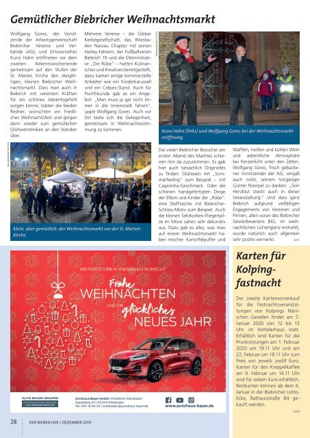 DER BIEBRICHER, Nr. 337, Dezember 2019