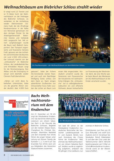 DER BIEBRICHER, Nr. 337, Dezember 2019