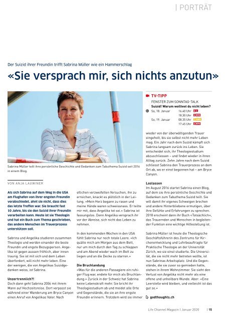 Life Channel Magazin Januar 2020