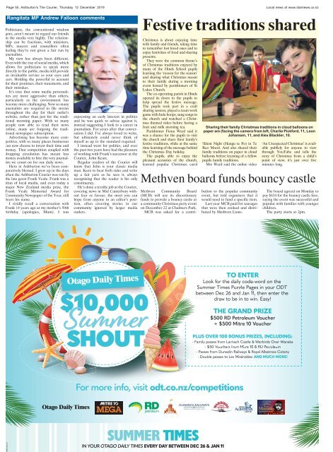 Ashburton Courier: December 12, 2019