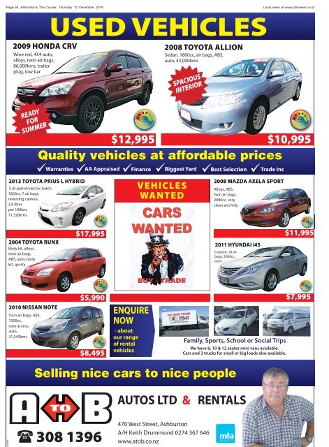 Ashburton Courier: December 12, 2019