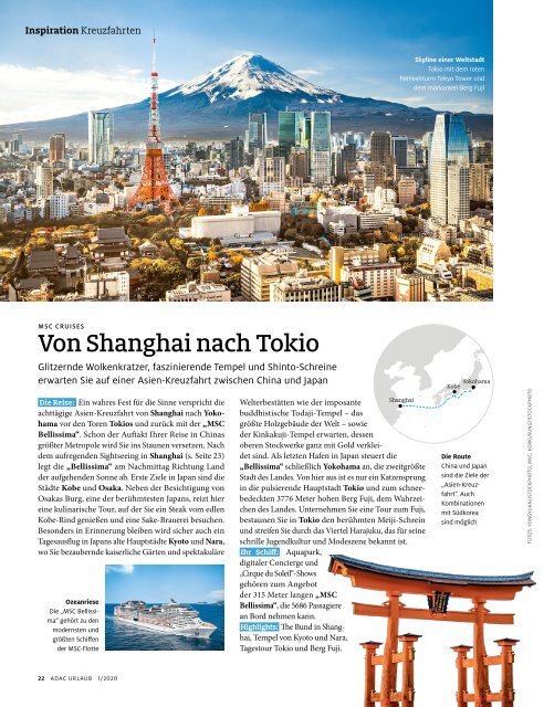 ADAC Urlaub Januar-Ausgabe 2020 Nordrhein