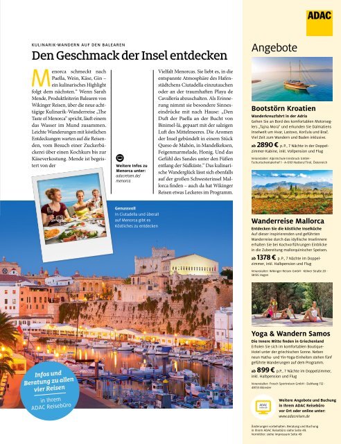  ADAC Urlaub Januar-Ausgabe 2020 Überregional