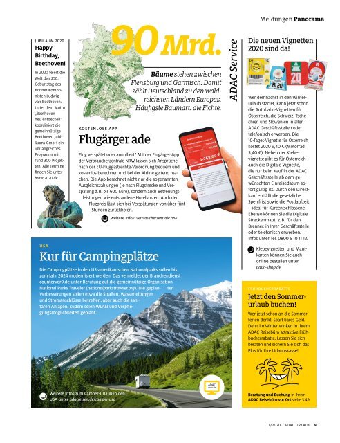  ADAC Urlaub Januar-Ausgabe 2020 Überregional