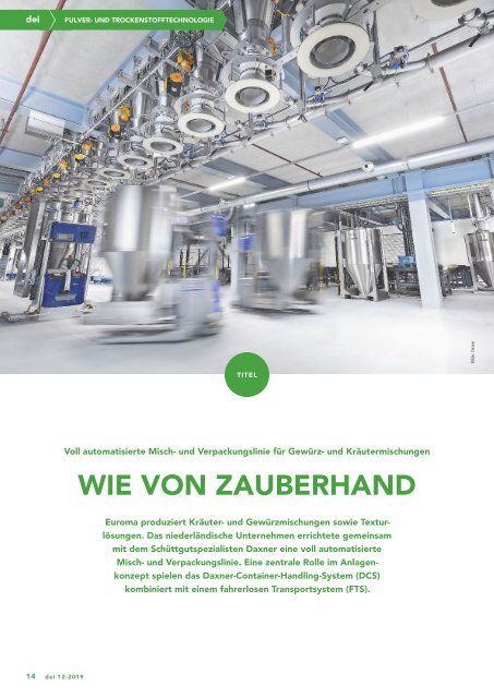 dei – Prozesstechnik für die Lebensmittelindustrie 12.2019