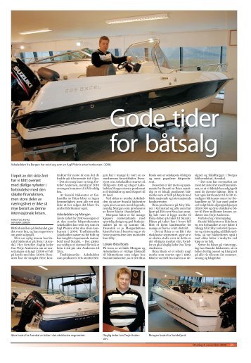 Gode tider for båtsalg