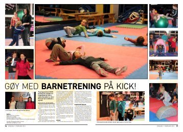 Gøy med barnetrening på KICK!
