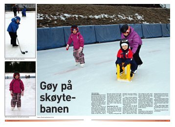 Gøy på skøytebanen