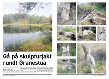 Gå på skulpturjakt rundt Granestua