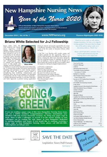 New Hampshire Nursing News - December 2019