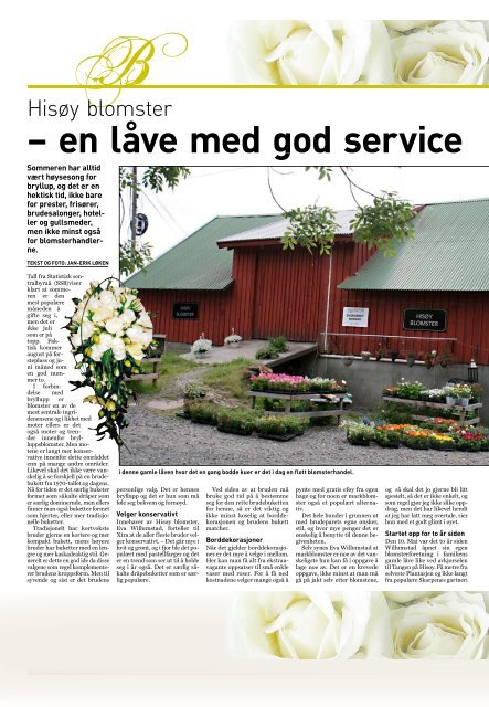 Hisøy blomster - en låve med god service