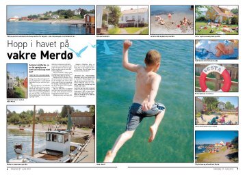Hopp i havet på vakre Merdø