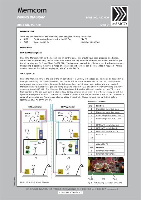 Wiring Diagram Memco